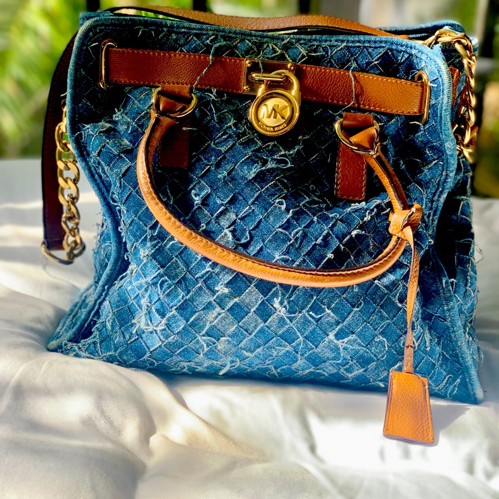 Michael Kors large denim tote.